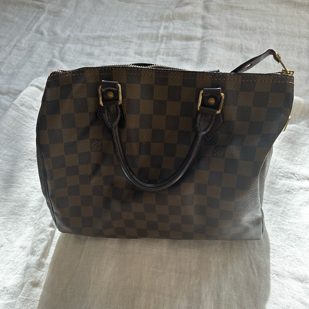 Louis Vuitton - speedy bag - cloth brown